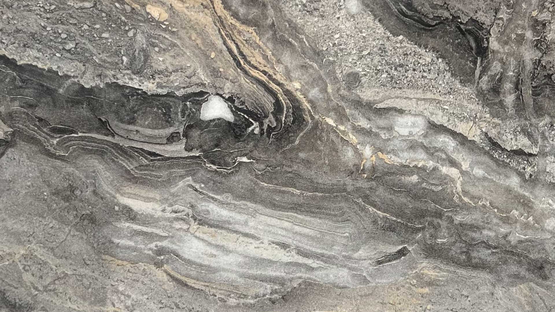 صفحه تاپس طرح سنگ کوارتز طوسی براق درخت سبز