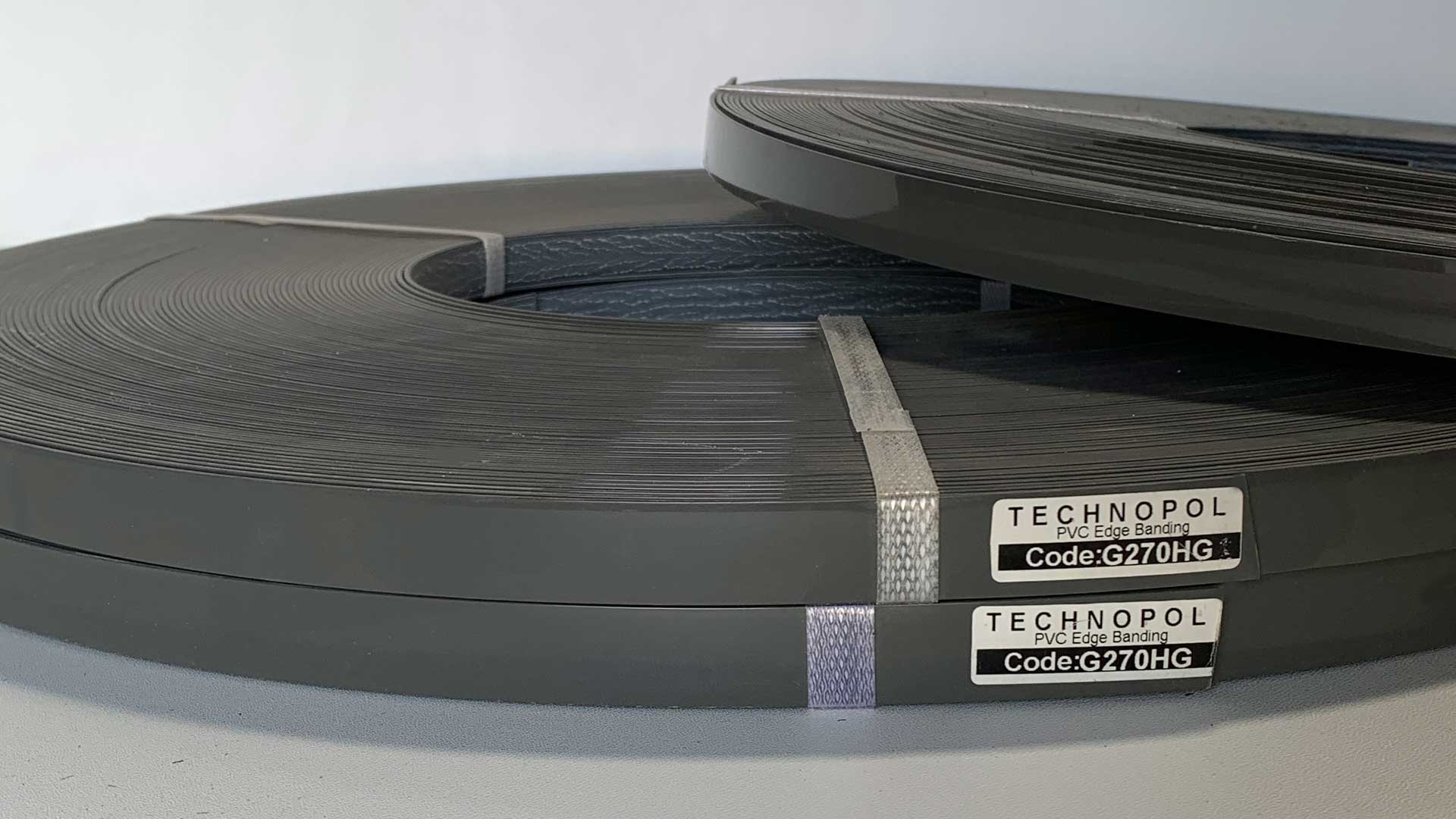 نوار طوسی براق تیره تکنوپل