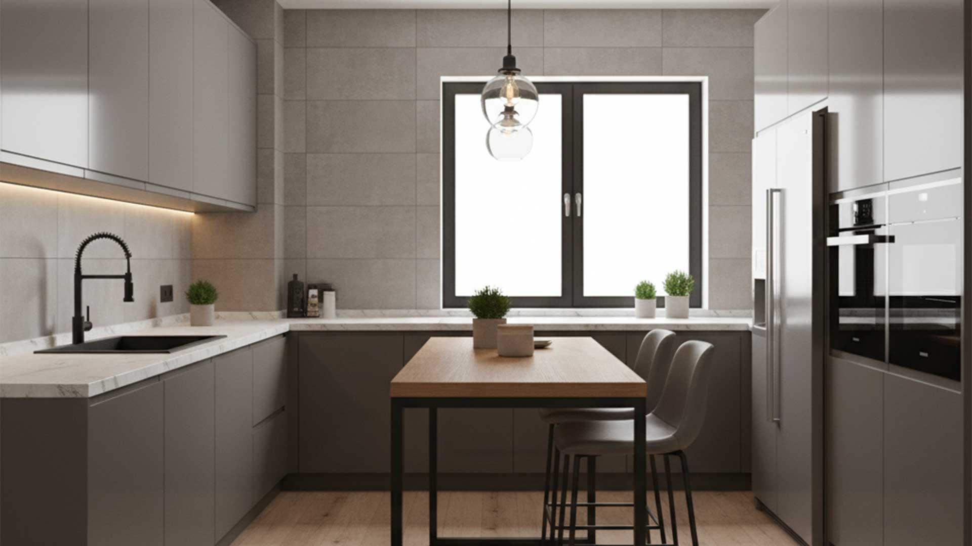 تصویری از مدل کابینت مدرن